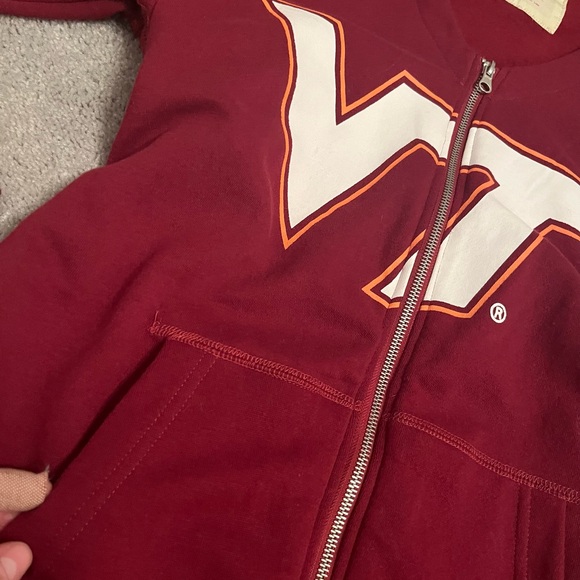 Red Virginia Tech zip up hoodie women’s L - Picture 7 of 7